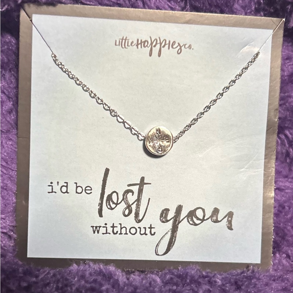 Silver necklace by little happies co